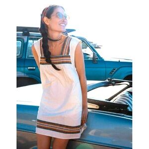 Faherty Hailee 100% organic cotton sundress dress mini XL